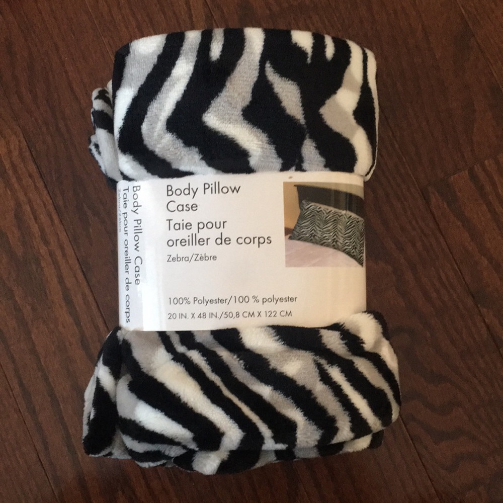 Body Pillow Case - Zebra Print